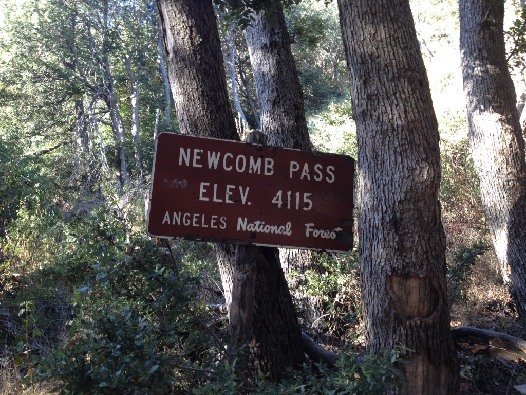 Newcomb Pass Sign